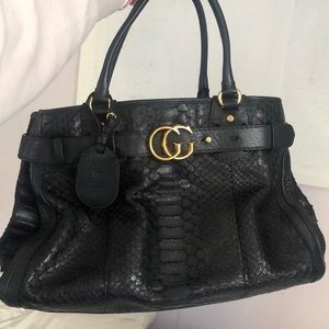 X-Large Gucci Python running tote